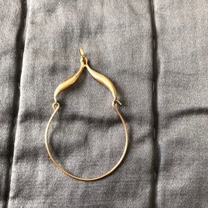 Gold Charm Holder for Necklace
